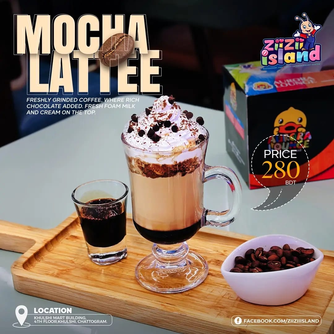Mocha Latte - Zii Zii Island Menu Mocha Latte