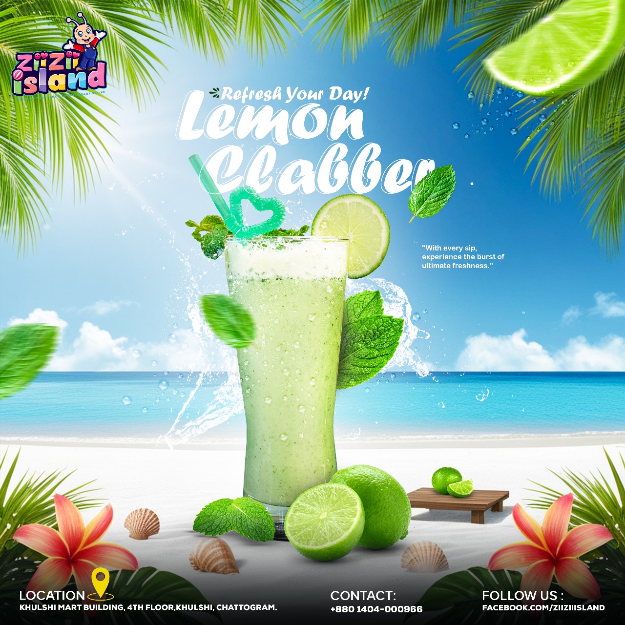 Lemon Clabber - Zii Zii Island Menu Lemon Clabber