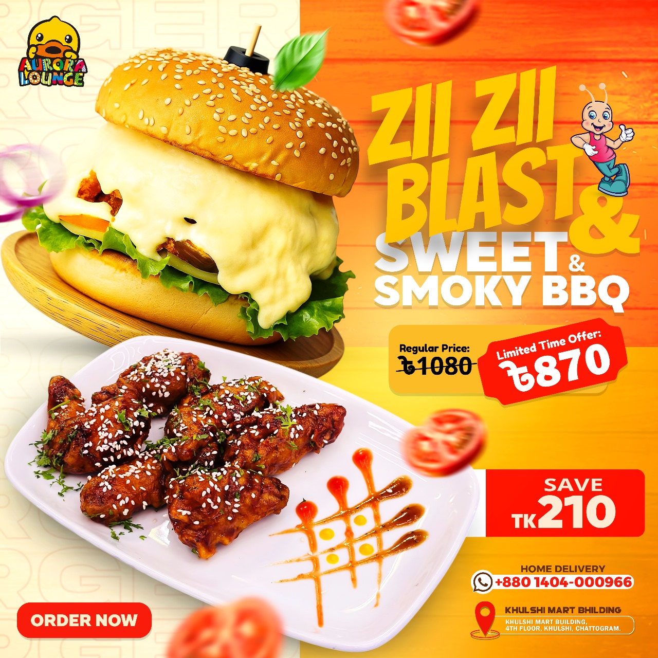 Zii Zii Blast + BBQ Wings