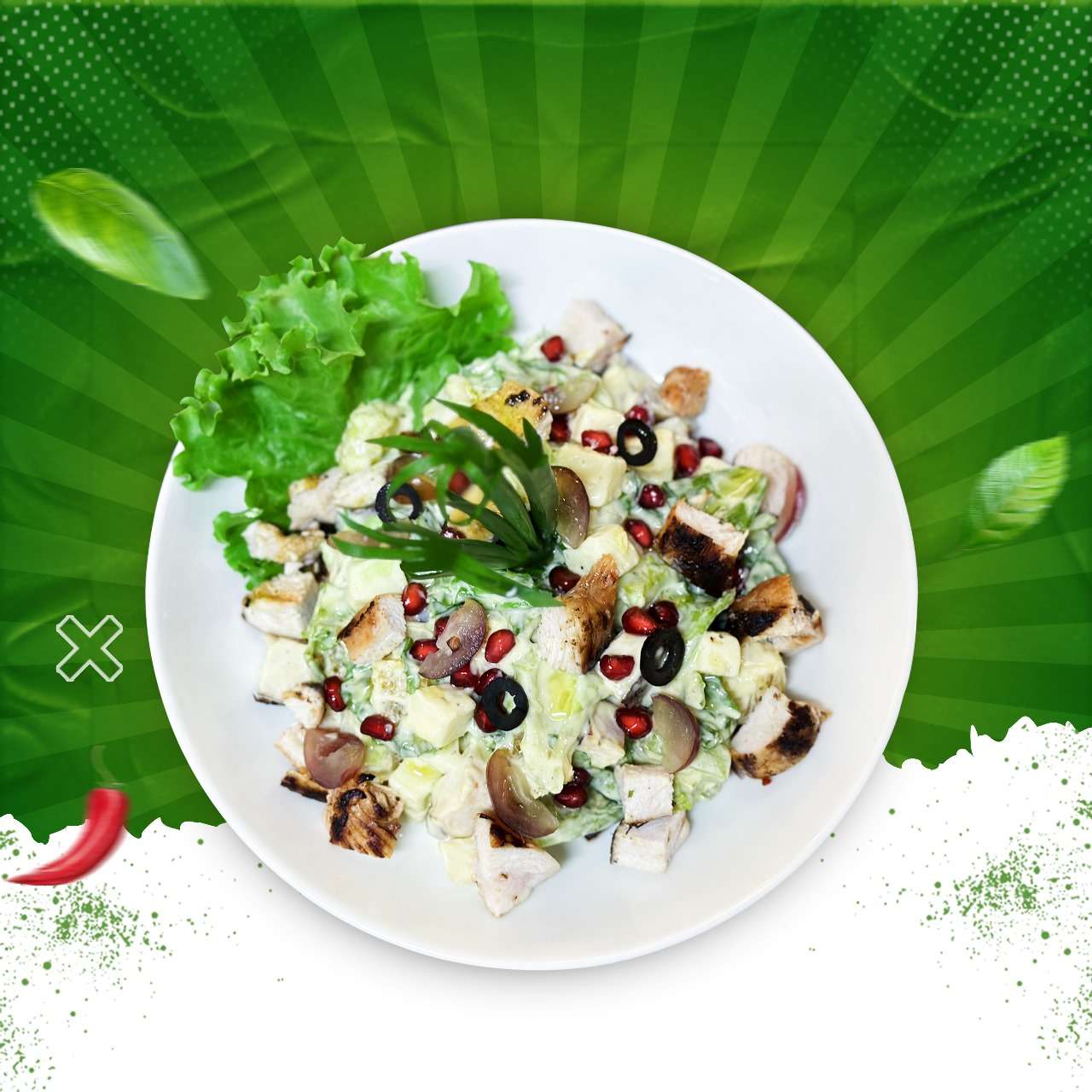 Creamy Italian Salad - Zii Zii Island Menu Creamy Italian Salad