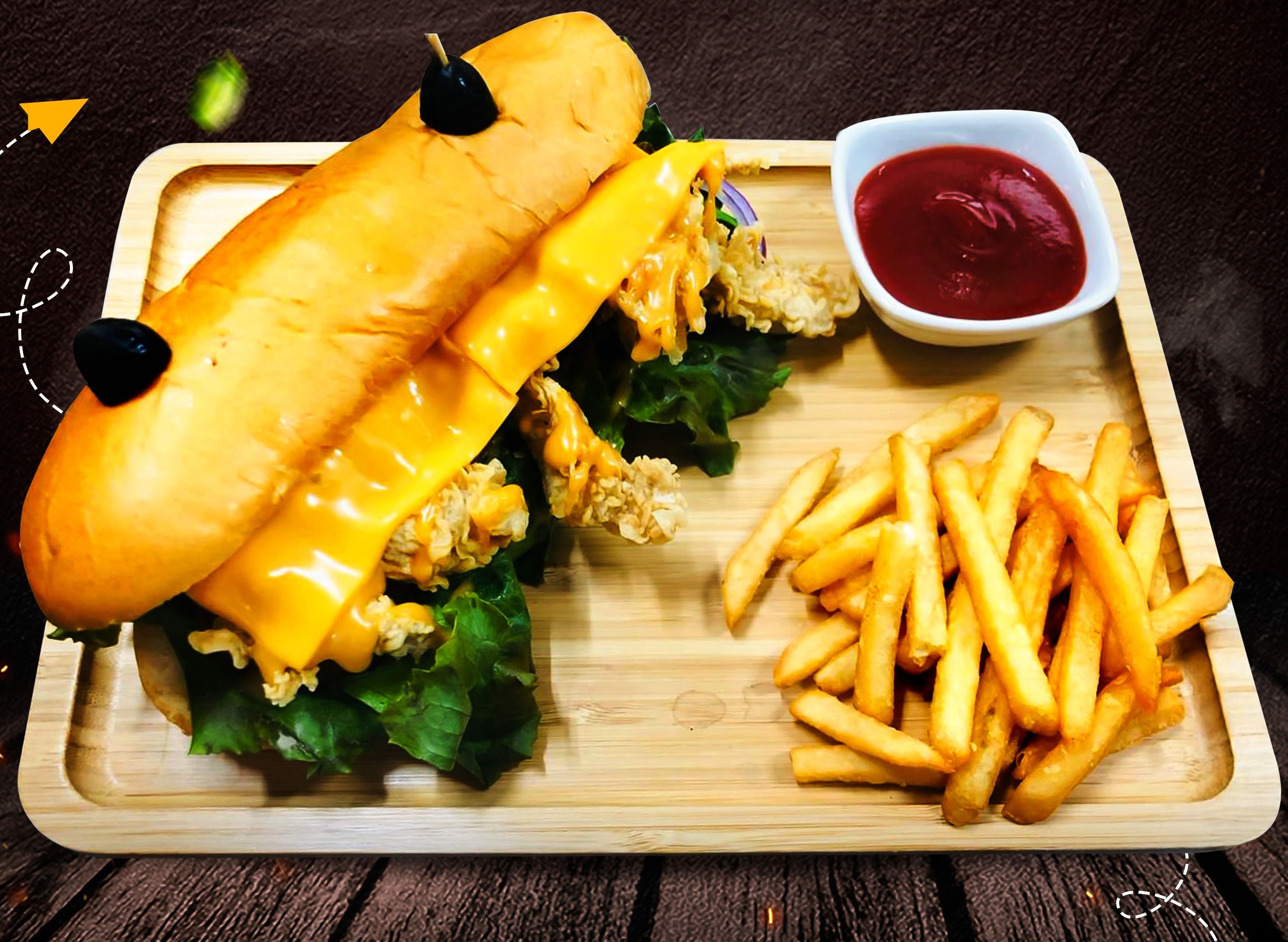 Tender Bites Sandwich - Zii Zii Island Menu Tender Bites Sandwich